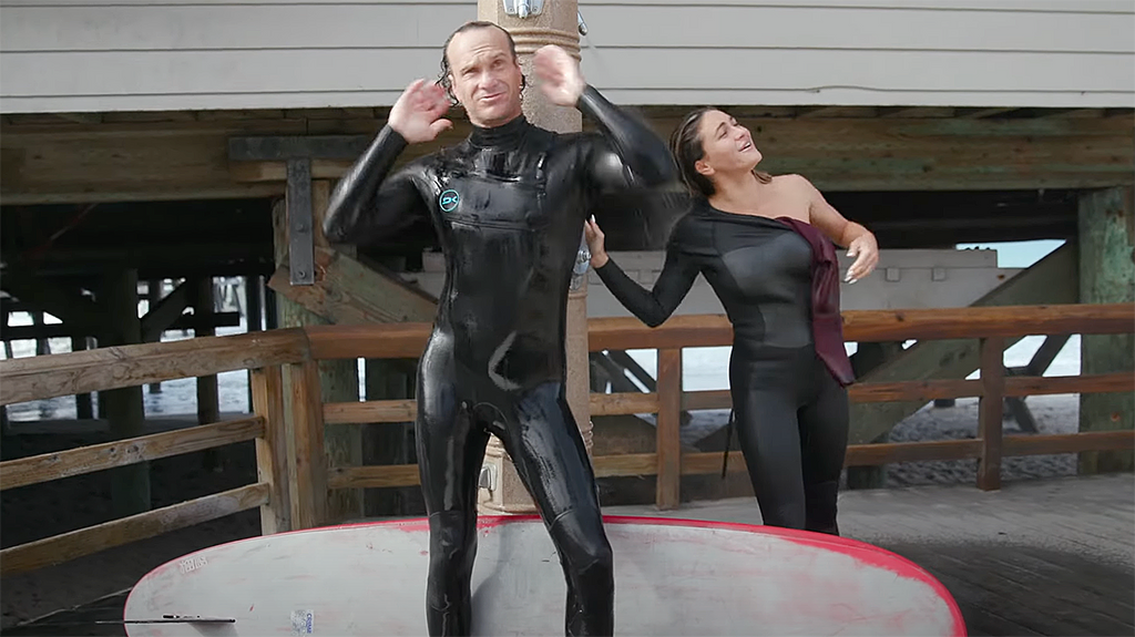 Surf Comedians Ivy Miller & Jonathan Wayne Freeman Have A Surf Date